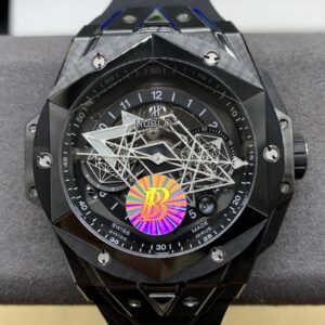 BBF Factory Replica Hublot Big Bang Sang Bleu 418.CX.1114.RX.MXM20 Black Ceramics
