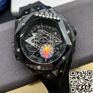 BBF Factory Replica Hublot Big Bang Sang Bleu 418.CX.1114.RX.MXM20 Black Ceramics
