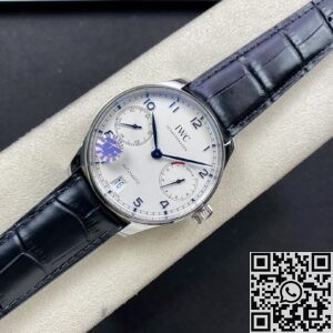 ZF Factory Replica IWC Portugieser IW500705 Black Leather Strap