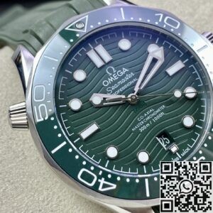 VS Factory Replica Omega Seamaster Diver 300M 210.32.42.20.10.001 Green Rubber Strap Series