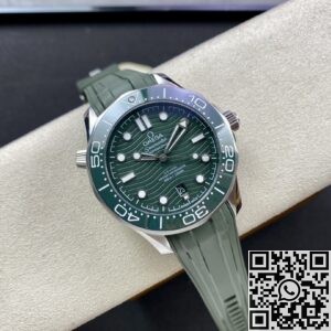 VS Factory Replica Omega Seamaster Diver 300M 210.32.42.20.10.001 Green Rubber Strap Series