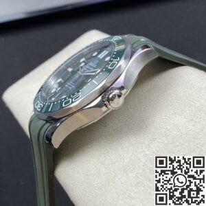 VS Factory Replica Omega Seamaster Diver 300M 210.32.42.20.10.001 Green Rubber Strap Series