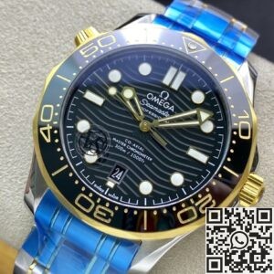 VS Factory Replica Omega Seamaster Diver 300M 210.20.42.20.01.002 Black Dial Watches