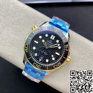 VS Factory Replica Omega Seamaster Diver 300M 210.20.42.20.01.002 Black Dial Watches