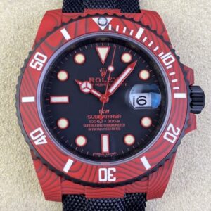 VS factory Custom Rolex Submariner Red Carbon Fiber Case
