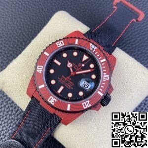VS factory Custom Rolex Submariner Red Carbon Fiber Case
