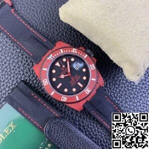 VS factory Custom Rolex Submariner Red Carbon Fiber Case