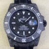 VS factory Custom Rolex Submariner Carbon Fiber Case White Replica Watches