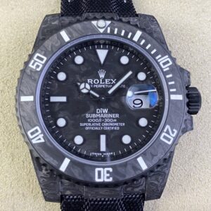 VS factory Custom Rolex Submariner Carbon Fiber Case White Replica Watches