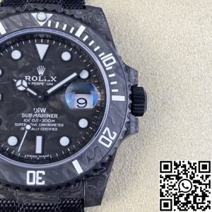 VS factory Custom Rolex Submariner Carbon Fiber Case White Replica Watches