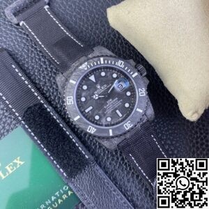 VS factory Custom Rolex Submariner Carbon Fiber Case White Replica Watches