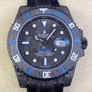 VS factory Custom Rolex Submariner Carbon Fiber Case Blue Replica Watches