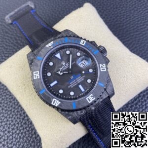VS factory Custom Rolex Submariner Carbon Fiber Case Blue Replica Watches