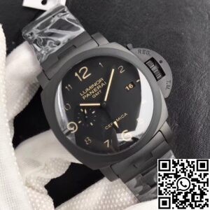 VS Factory Replica Watches Panerai Luminor GMT PAM438 Black Ceramic