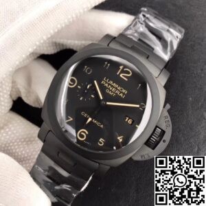 VS Factory Replica Watches Panerai Luminor GMT PAM438 Black Ceramic