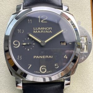 VS Factory Replica Watches Panerai Luminor PAM359 Black Leather Strap