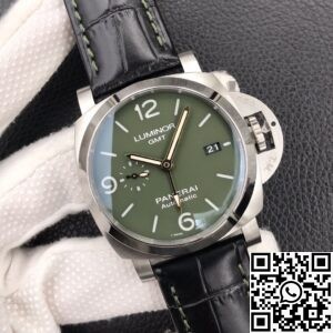VS Factory Replica Watches Panerai Luminor GMT PAM1056 Green Dial