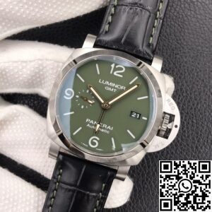 VS Factory Replica Watches Panerai Luminor GMT PAM1056 Green Dial