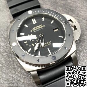 VS Factory Replica Watches Panerai Submersible PAM00389 Black Dial 47MM
