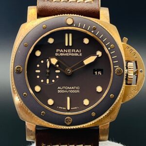 VS Factory Panerai Submersible Replica Watches PAM00968 Bronze Material 47MM