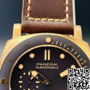 VS Factory Panerai Submersible Replica Watches PAM00968 Bronze Material 47MM