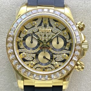 JH Factory Replica Rolex Daytona 116588 TBR Gold With Diamonds