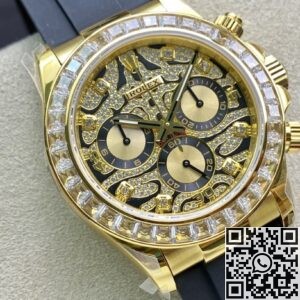 JH Factory Replica Rolex Daytona 116588 TBR Gold With Diamonds