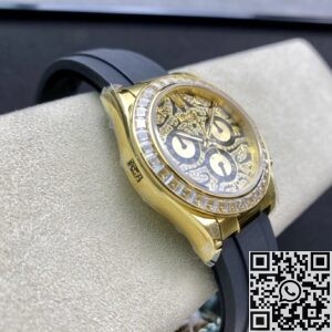 JH Factory Replica Rolex Daytona 116588 TBR Gold With Diamonds