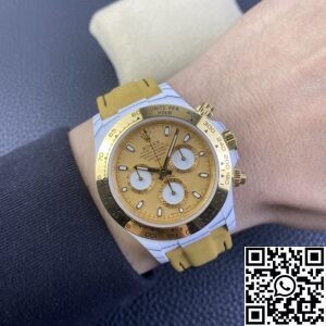 DIW Custom Rolex Daytona White Quartz Fiber Shell