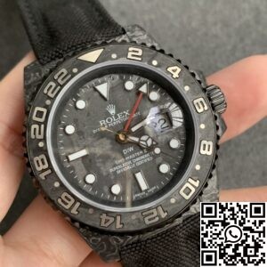 DIW Custom Rolex GMT-Master II Carbon Fiber Case Nylon Strap