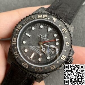 DIW Custom Rolex GMT-Master II Carbon Fiber Case Nylon Strap