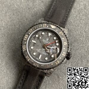 DIW Custom Rolex GMT-Master II Carbon Fiber Case Nylon Strap