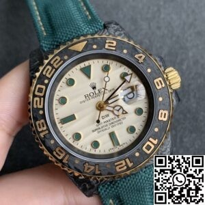 DIW Custom Rolex GMT-Master II Green Fabric Strap