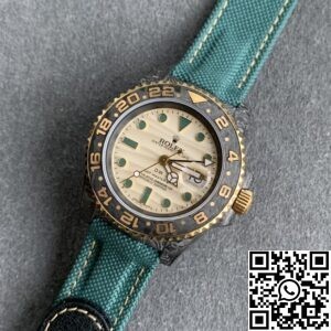DIW Custom Rolex GMT-Master II Green Fabric Strap
