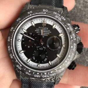 JH Custom Rolex Daytona Carbon Fiber Case Panda Dial