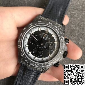 JH Custom Rolex Daytona Carbon Fiber Case Panda Dial