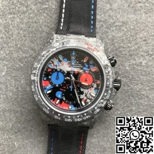 JH Custom Rolex Daytona Carbon Fiber Case Color Dial