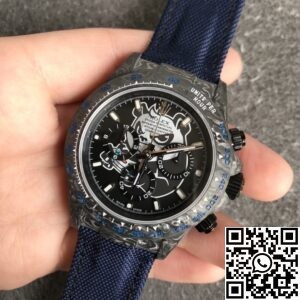 JH Custom Rolex Daytona Carbon Fiber Case Panda Dial