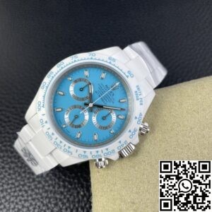 AET Custom Rolex Daytona White Ceramics Tiffany Blue