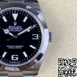 JVS Factory Replica Rolex Explorer Black Dial 904L 40MM