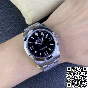 JVS Factory Replica Rolex Explorer Black Dial 904L 40MM