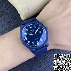 M+ Factory Replica IWC Pilot IW328101 Blue Ceramic Case