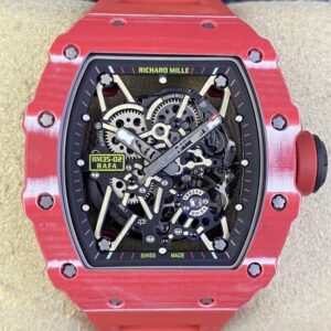 T+ Factory Richard Mille Replica Watches RM35-02 Red Carbon Fiber Case