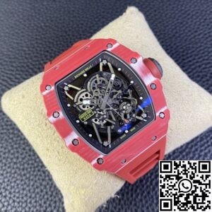 T+ Factory Richard Mille Replica Watches RM35-02 Red Carbon Fiber Case