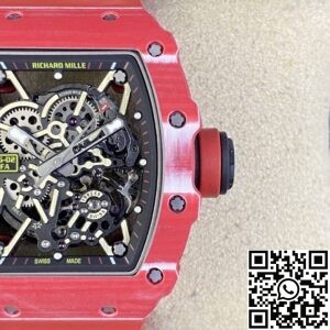 T+ Factory Richard Mille Replica Watches RM35-02 Red Carbon Fiber Case