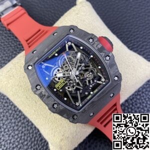 T+ Factory Richard Mille Replica Watches RM35-02 Red Rubber Straps