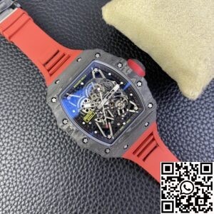T+ Factory Richard Mille Replica Watches RM35-02 Red Rubber Straps
