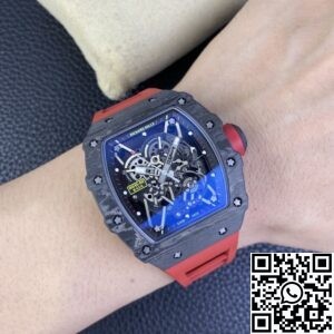 T+ Factory Richard Mille Replica Watches RM35-02 Red Rubber Straps