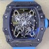 T+ Factory Richard Mille Replica Watches RM35-02 Blue Rubber Straps