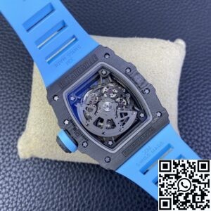 T+ Factory Richard Mille Replica Watches RM35-02 Blue Rubber Straps